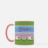 Sheep and Grass Personalized Knitting Mug, Cute Knitter Mug, Sheep Mug, coffee and knitting, yarn lover gift, yarn gift, knitter gift